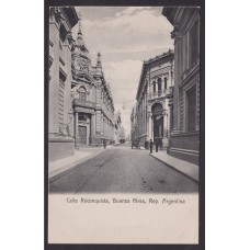 CALLE RECONQUISTA BUENOS AIRES CIUDAD ANTIGUA TARJETA POSTAL